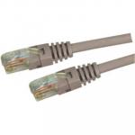 DYNAMIX 7.5m Cat5e Beige UTP Patch Lead (T568A Specification) 100MHz 24AWG Slimline Moulding & Latch Down Plug with RJ45 Unshielded Gold Plated Connectors.