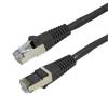 Dynamix PLK-AUGS-TQ Cat6A RJ45 Patch Lead - 0.75m - Black S/FTP - Shielded - 10G - 26AWG - 500MHz - Gold Plated