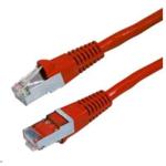 Dynamix PLR-AUGS-PP Cat6A RJ45 Patch Lead - 30cm - Red S/FTP - Shielded - 10G - 26AWG - 500MHz - Slimline - Gold Plated