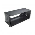 Dynamix HWMB200-4U DYNAMIX 4U 200mm Deep 19" Fully     Enclosed Hinged Wall Mount Bracket. Includes Lid and Base Panels. Incorparates Side Venting and Rear Cable Entry Plus Knock Outs on Top, Bottom & Sides. Black Colour