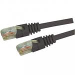 DYNAMIX 0.75m Cat5e Black UTP Patch Lead (T568A Specification) 100MHz 24AWG Slimline Moulding & Latch Down Plug with RJ45 Unshielded Gold Plated Connectors.