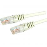 Dynamix PLW-C5E-7H 7.5m Cat5e White UTP Patch Lead (T568A Specification) 100MHz Slimline Moulding & Latch Down Plug