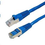 Dynamix PLE-AUGS-5 Cat6A RJ45 Patch Lead - 5m - Blue S/FTP - Shielded - 10G - 26AWG - 500MHz - Gold Plated