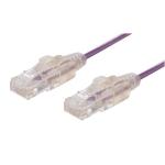Dynamix PLSP-C6-2 Cat6A RJ45 Patch Lead - 2m - Purple UTP - 10G - 30AWG - Slimline - Gold Plated - PoE 802.3af