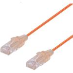 Dynamix PLSO-C6-3 Cat6A RJ45 Patch Lead - 3m - Orange UTP - 10G - 30AWG - Ultra-Slim - Gold Plated - PoE 802.3af