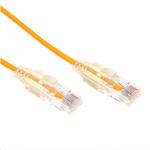Dynamix PLSY-C6-1.5 Cat6A RJ45 Patch Lead - 1.5m - Yellow UTP - 10G - 30AWG - Ultra-Slim - Gold Plated - PoE 802.3af