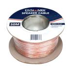 Dynamix CA-SPK16-50 16AWG/1.31mm2 Speaker Cable - 50m OFC - 25/0.25BC x 2C - Clear PVC Insulation - O.D 2.6 x 5.2mm - Meter Marked