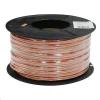 Dynamix CA-SPK14-100 14AWG/2.08mm2 Speaker Audio Cable - 100m OFC - 51/0.25BC x 2C - Clear PVC Insulation - O.D 4.9 x 8.0mm - Meter Marked