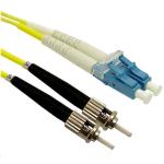 Dynamix FSM-LCST-3 OS1 LC to ST Fibre Lead - 3m - Yellow 9 Micron - Duplex - Singlemode - G657A1 Bend Insensitive - LSZH Jacket