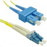 Dynamix FSM-LCSC-3 OS1 LC to SC Fibre Lead - 3m - Yellow 9 Micron - Duplex - Singlemode - G657A1 Bend Insensitive - LSZH Jacket