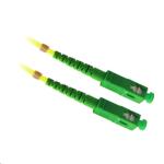 Dynamix FSM-SCASCA-3-SX OS1 SC APC to SC APC Fibre Lead - 3m - Yellow 9 Micron - Simplex - Singlemode - G657A1 Bend Insensitive - LSZH Jacket
