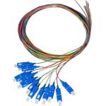 Dynamix FPT-OM4SC-12 OM4 SC Pigtail - 12 Pack - 2m Multimode - Colour Coded - 900um - Tight Buffer