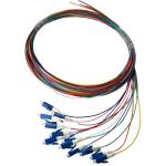 Dynamix FPT-OM4LC-12 OM4 LC Pigtail - 12 Pack - 2m Multimode - Colour Coded - 900um - Tight Buffer