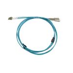 Dynamix FLA-LCLCOM3-5 OM3 LC to LC Armoured Fibre Lead - 5m - Aqua Duplex - Multimode - 3.3mm - LZSH Jacket