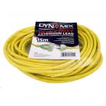 Dynamix PEXT-HD15 15m Heavy Duty Power Extension Lead Supplied in Retail Packaging.