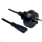 Dynamix C-POWERN8 BULK 7.5A 2 Pin to Figure 8 Power Cord - 2m - Black IEC 320 C7 - 0.75mm Copper Core - SAA Approved - Bulk Packed