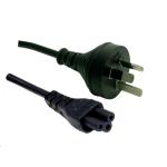 Dynamix C-POWERNC5 7.5A 3 Pin to IEC C5 Power Cord - 5m - Black IEC 320 C5 - 0.75mm Copper Core - SAA Approved - Clover Shaped