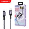 elementz N15-Pro USB4 - 240W USB-C Cable - 1.2m - Purple 8K 60Hz - 40Gbps