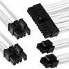 GGPC Gaming PC Braided Cable Kit Pack, (White, 40cm), Set of 5 Cables. Includes 1 x 20+4 Pin, 2 x 6+2 Pin, 2 x 4+4 Pin Extension Cables GGPC Gaming PC Braided Cable Kit Pack, (White, 40cm), Set of 5 Cables. Includes 1 x 20+4 Pin, 2 x 6+2 Pin, 2 x 4+4 Pin Extension Cables
