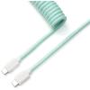 Keychron CAB-18 Coiled USB-C Straight Aviator Cable - Mint Keychron CAB-18 Coiled USB-C Straight Aviator Cable - Mint
