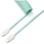 Keychron CAB-18 Coiled USB-C Straight Aviator Cable - Mint
