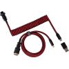 Keychron CAB-2 Premium Coiled Straight Aviator Cable - Red