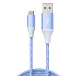 Laser CB-LEDUSBCBLU  1m Type-C to USB LED Charge Cable Blue