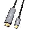 mbeat ToughLink MB-XCM-MDPM18 Mini DisplayPort to HDMI Cable - 1.8m Braided mbeat ToughLink MB-XCM-MDPM18 Mini DisplayPort to HDMI Cable - 1.8m Braided