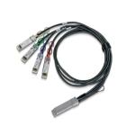 Mellanox 100G QSFP28 to 4x SFP28 Passive Copper Hybrid Cable - 1m - Colored Ethernet - 4x25G - 30AWG - CA-N