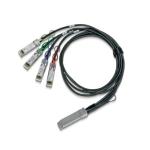 Mellanox 100G QSFP28 to 4x SFP28 Passive Copper Hybrid Cable - 5m - Colored Ethernet - 4x25G - 26AWG - CA-N
