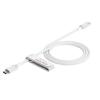 Mophie Premium - 60W USB-C Cable - 1m - White PD Fast Charging - Up to 60W - Durable Braided Nylon - Heavy-Duty Construction - Anodized Matte Aluminium Connectors - Universal Compatibility