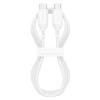 Mophie Premium - 60W USB-C Cable - 2m - White PD Fast Charging - Up to 60W - Durable Braided Nylon - Heavy-Duty Construction - Anodized Matte Aluminium Connectors - Universal Compatibility