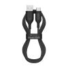 Mophie Essential USB-A to USB-C Cable - 2m - Black Soft Braided Nylon