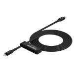 Mophie Essential - 60W USB-C to Lightning Cable - 2m - Black Fast Charging - Up to 60W - MFi Certified - Soft Braided Nylon - Heavy-Duty Construction