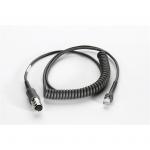 Zebra 25-71918-01R USB Scanner Cable - 2.7m for LS34XX to VC5090 - Coiled - Rugged - Amphenol Connector