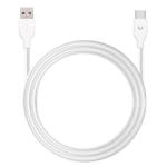 Moyork USB-A to USB-C Cable - 1.5m - White Nylon