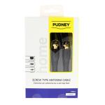 PUDNEY RG6 Coaxial F-Type Cable - 2m PVC