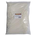 Powerforce POWCT2807NT-1000 Standard - Nylon 6/6 Cable Tie - 280mm x 7.6mm - Natural - 1000 Pack Indoor - UL 94V-2 Flammability Rating - MIL-S-23190E Tensile Strength