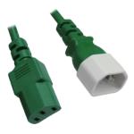 RackPower CM1CC300GN 10A C14 to C13 Cable - 3m - Green 1mm2 - PVC