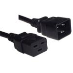 RackPower CM2CC300 16A C20 to C19 Cable - 3m - Black 1.5mm2 - PVC