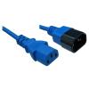 RackPower CM1CC200B 10A C14 to C13 Cable - 2m - Blue 1mm2 - PVC