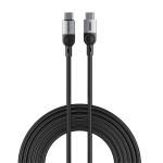 RockRose Sliverline CC Pro Max 240W USB-C Cable - 2m Nylon Braided - Aluminum Casing