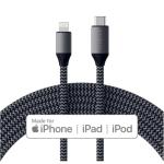 SATECHI USB-C to Lightning Cable - 1.8m - Space Grey Charge & Sync