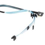 Supermicro Slimline x8 Straight to Slimline x4 Straight Cable - 64cm 100 Ohm