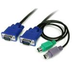 StarTech.com SVECON6 PS/2 KVM Cable - 1.8m 3-in-1 Ultra Thin - PS/2 - 6ft
