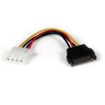 StarTech.com LP4SATAFM6IN SATA to 4-Pin SATA to LP4 Adapter Cable - 15cm (6") SATA to LP4 Power Cable Adapter Female to Male