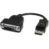 StarTech.com DP2DVIS 1920x1080 - Active DisplayPort to DVI Adapter DP 1.2 to DVI-D - Monitor Cable Adapter Dongle - Latching DP Connector