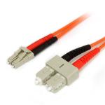 StarTech.com FIBLCSC2 Multimode 62.5/125 - LSZH Fiber Optic Cable - 2m Multimode Fiber Patch Cable LC - SC - Multimode Duplex 62.5/125 - LSZH - 10G Networks