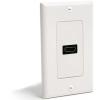 StarTech.com HDMIPLATE Single Outlet Female HDMI Wall Plate White Add an In-wall HDMI Connection Port, for Neat, Professional Quality Video Installations.