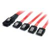StarTech.com SAS8087S450 mSAS - SFF-8087 mSAS to SATA Cable - 50cm SFF-8087 to 4x latching SATA - 50cm